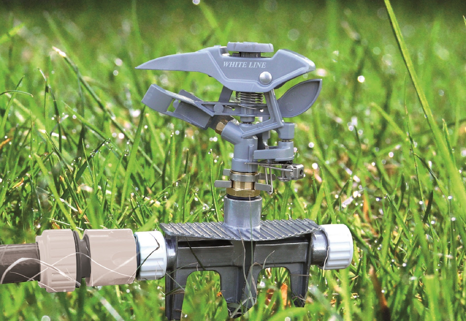 Pulsating Lawn Sprinkler - Triton White Line - Best4Trade-Retail Garden watering