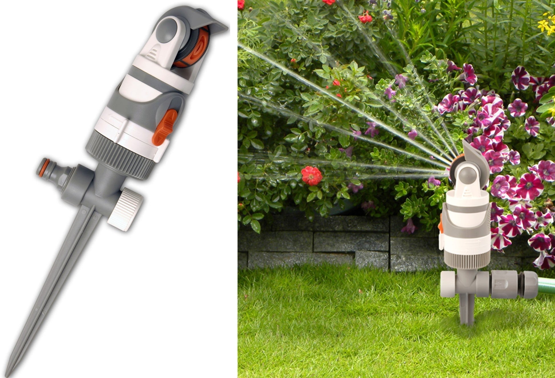 4 - Pattern Gear Drive Sprinkler White Line - Best4Trade-Retail Garden watering