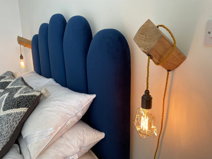 Wooden Peg Wall Light | Plug In Bedside, Reading & Space Saving Lighting UK