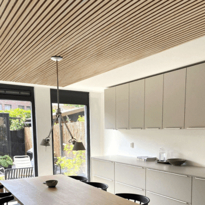 Wooden Slat Acoustic Wall Panel 2400mm x 600mm x 21mm - All Colours - The Wood Panel Company