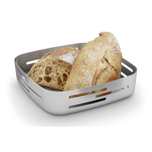 Zack Panore Brushed Stainless Steel Bread Basket