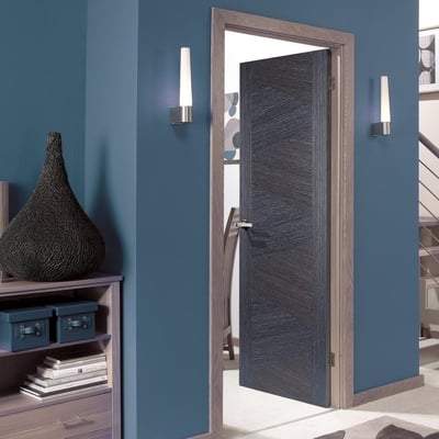 Zeus Ash Grey Pre-Finished Interior Door - 1981mm x 686mm - LPD Doors