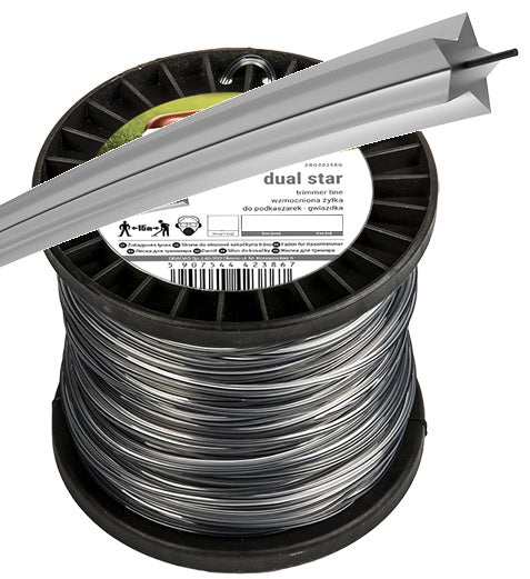 Strimmer Line Ripper Dual Star 2.4mm x 2.5kg (641m) Spool - Best4Trade-Retail Garden tools & Accesories