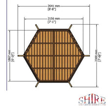 Load image into Gallery viewer, Pressure Treated Arbour - 7 x 6 - Shire
