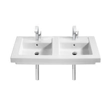 Load image into Gallery viewer, Prisma Ceramic Wall Hung 1200mm Double Basin - 2 Tap Hole - Roca
