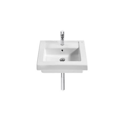 Prisma Ceramic 600mm Wall Hung Basin - 1 Tap Hole - Roca