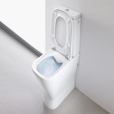 The Gap Rimless Close Coupled Toilet Pan - Roca