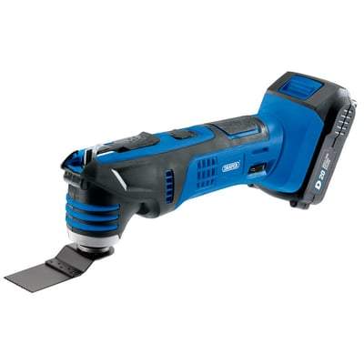 D20 20V Oscillating Multi-Tool with 1x 2Ah Battery and Charger - Draper