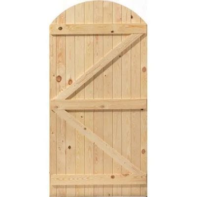 Oxford Arched Un-Finished Softwood Gate - 1829mm x 915mm - JB Kind