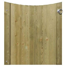 Load image into Gallery viewer, Concave Featherboard Gate (Left Hand Hanging) Complete with Fittings 1.15m x 1m - Jacksons Fencing
