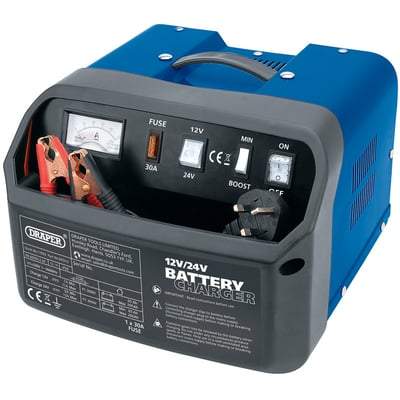 12/24V Battery Charger - 11A - Draper