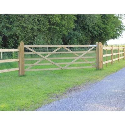 Universal Hanging Gate Kit x 3.6m incl Posts and Galvanised Fittings