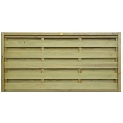 Level Top Hit and Miss Fence Panel (Horizontal Boards) - All Sizes