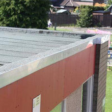 Load image into Gallery viewer, AA3 Aluminium Roof Edge Trim Mill Finish 100mm x 75mm x 3m - Ryno Outdoor &amp; Garden
