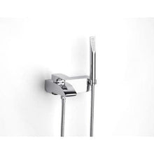 Load image into Gallery viewer, Thesis Chrome Wall Mounted Bath Shower Mixer Kit - Roca
