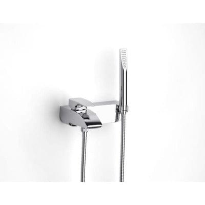 Thesis Chrome Wall Mounted Bath Shower Mixer Kit - Roca