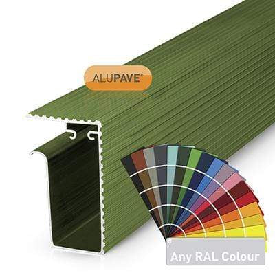 Alupave Fireproof Flat Roof & Decking Side Gutter - All Options - Clear Amber Flooring
