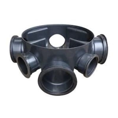 Davant 450mm x 160mm Chamber Base - 4 Inlets (2 x 110mm and 2 x 160mm) - Davant