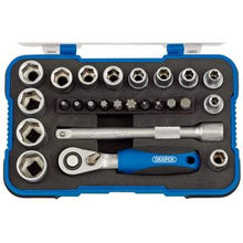 Load image into Gallery viewer, Draper Metric Socket Set - 1/4&quot; Square Drive - (25 Piece)
