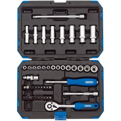 Draper Metric Socket Set - 1/4" Square Drive - (47 Piece) - Draper