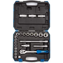 Load image into Gallery viewer, Draper Metric Socket Set - 1/2&quot; Square Drive - (24 Piece) - Draper
