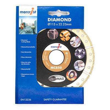 Load image into Gallery viewer, MC850 AkkuMAX Diamond Blade (22.2mm Bore) - All Sizes - Marcrist Tools &amp; Workwear
