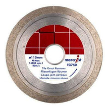 Load image into Gallery viewer, TG750 Grout Remover Blade (115mm x 22.2mm) - Marcrist Tools &amp; Workwear
