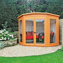 Load image into Gallery viewer, Barclay Shiplap Corner Summerhouse - All Sizes - Shire Summerhouse
