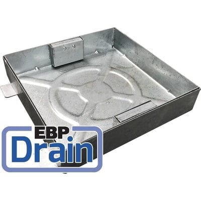Square to Round Galvanised Manhole Cover 80mm Deep - All Sizes - EBP Building Products Drainage