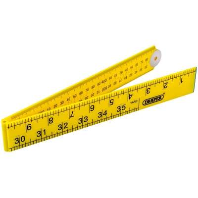 Draper Plastic Folding Ruler - 1m