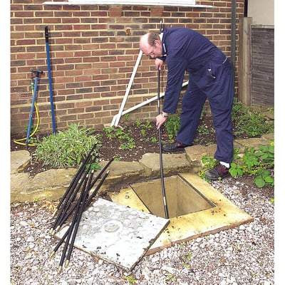 Draper Polypropylene Drain Rod Set - 9m - (12 Piece) - Draper