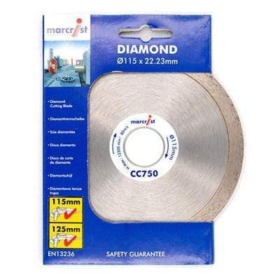 CC750 Tile Curve Cutting Blade (115mm x 22.2mm) - Marcrist Tools & Workwear