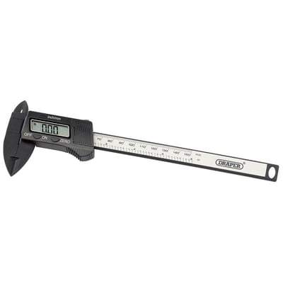 Draper Carbon Fibre Digital Caliper Gauge - 150mm or 6" - Draper