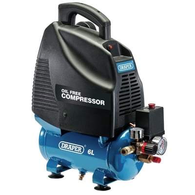 Draper Oil-Free Air Compressor - 6L - 1.1kW - Draper