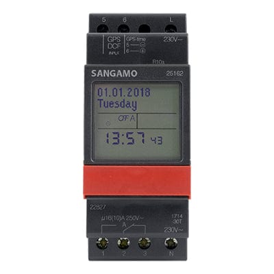 DIN 25162 - 2 Module / Single Channel Yearly Time Switch - Sangamo