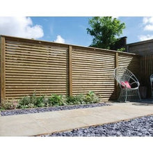 Load image into Gallery viewer, Level Top Louvre Fence Panel- All Sizes - Jacksons Fencing
