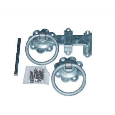 Galvanised Ring Latch x 175mm Incl Bolts and Screws