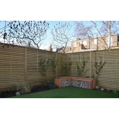 Frameless Venetian Hit and Miss Fence Panel - All Sizes - Jacksons Fencing