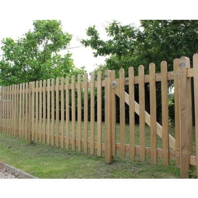 Round Pale Palisade Gate