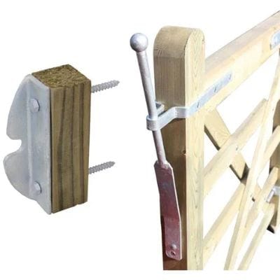 Spring Catch Set incl Fixings for use with Single Gates - Jacksons Fencing