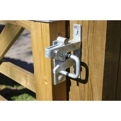 Cattle Proof Gate Latch incl 120mm Coach Bolts - Jacksons Fencing