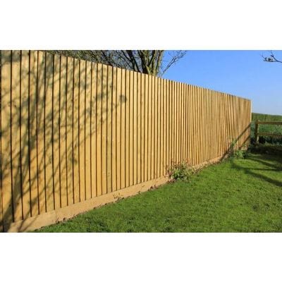 Gravel Board for Use with Traditional Featherboard Fencing System 150mm x 25mm x 2.4m - Jacksons Fencing