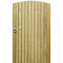 Load image into Gallery viewer, Convex Featherboard Gate Incl Post and Fittings 1.75m x 1m - Jacksons Fencing
