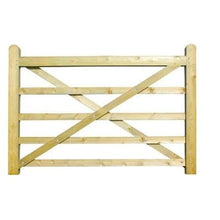 Load image into Gallery viewer, Braced Uni-Gate (Left Hand Hanging) Planed Finish - Jacksons Fencing
