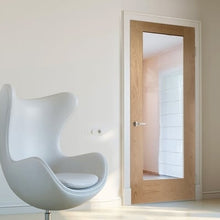 Load image into Gallery viewer, Oak Pattern 10 - 1 Glazed Clear Light Panel Un-Finished Internal Door - All Sizes - LPD Doors Doors
