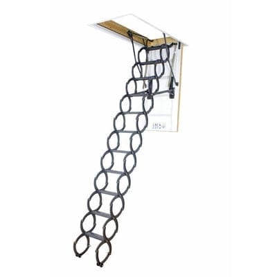 Fakro LSZ Highly Insulated Metal Scissor Loft Ladder - All Sizes - Fakro