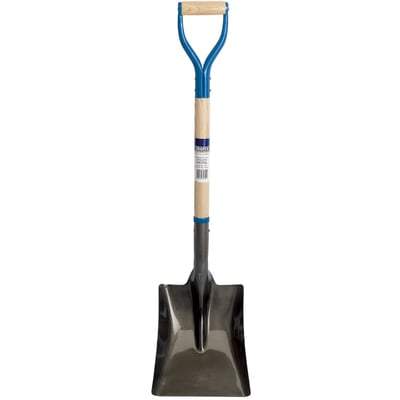 HARDWOOD SHAFTED SQUARE MOUTH BUILDERS SHOVEL - Draper Tools & Workwear