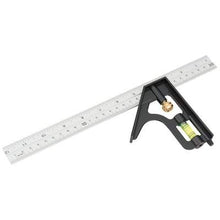 Load image into Gallery viewer, 300mm METRIC AND IMPERIAL COMBINATION SQUARE - Draper Combination Square
