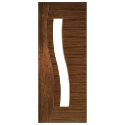 Cadiz Prefinished Walnut Glazed Internal Door - All Sizes - Deanta