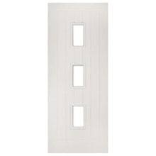 Load image into Gallery viewer, Ely White Primed Glazed (3 Light) Internal Door - All Sizes - Deanta
